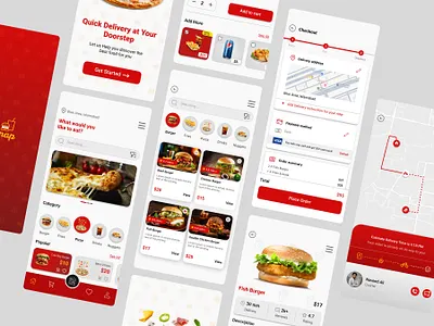 SliceSnap – Food Delivery App UI Design appdesign cleanui deliveryapp figmadesign foodappdesign fooddeliveryapp mobileappui slicesnap uiuxinspiration uxuidesign