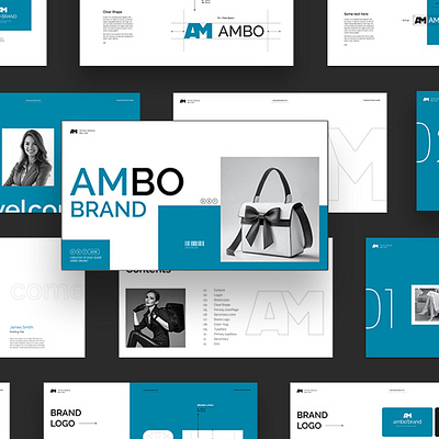 Ambo Brand Guidelines Template ambo brand branding brochure business creative design guideline illustration layout template