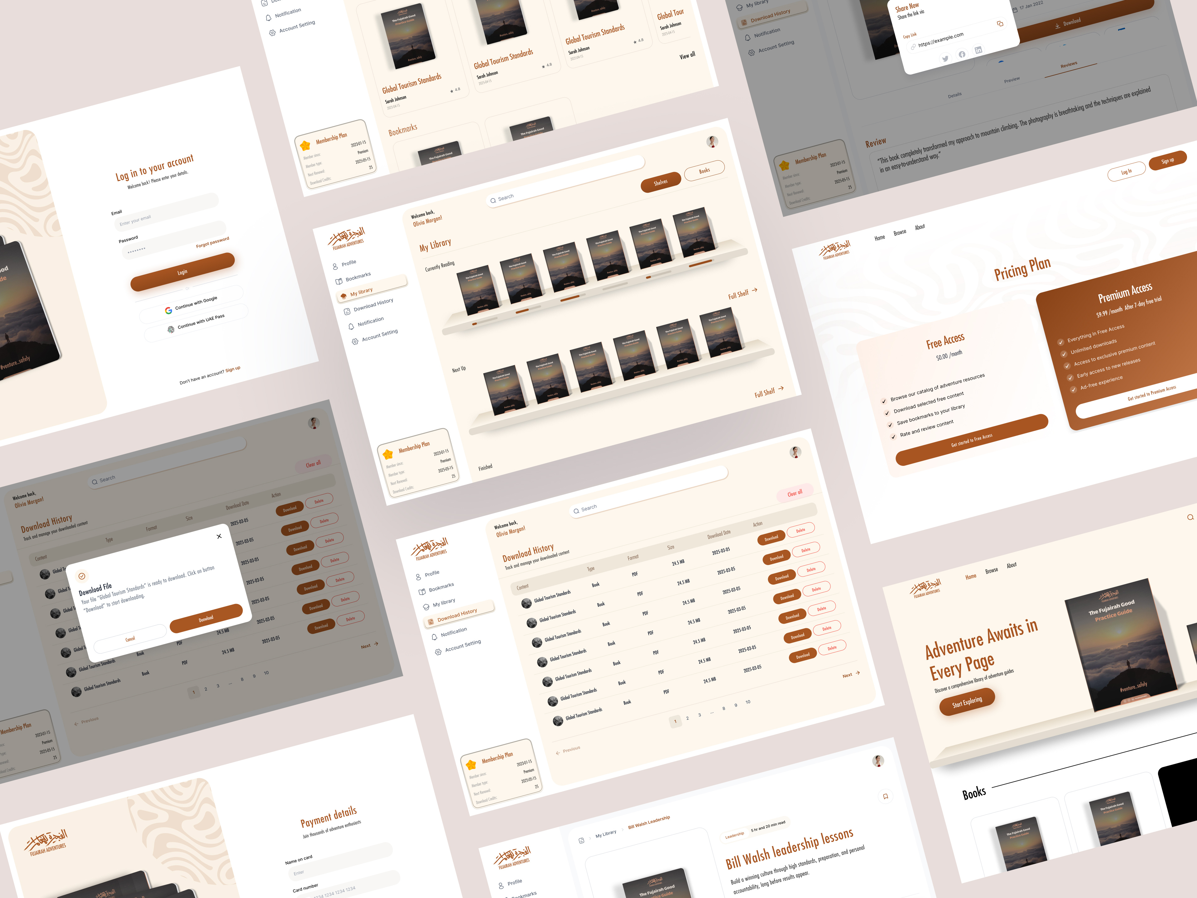 Digital Library – UI/UX Dashboard & Landing Page Design by Mirza Bilal ...