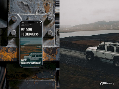 Responsive Landing Page Design for Automotive Brand | Masterly automotive automotive brand branding car tuning custom builds graphic design illustration landing page landing page design logo mobile design mobile friendly responsive design retro car retro car tuning ui uiux ux web design website design