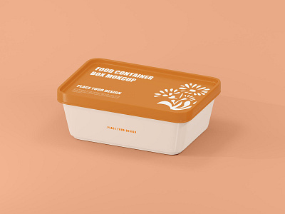 Food Container Mockup 3d branding branding mockup design food container graphic design illustration inspiration design isolated logo mockup mrfauzi plastic food container showcase vector