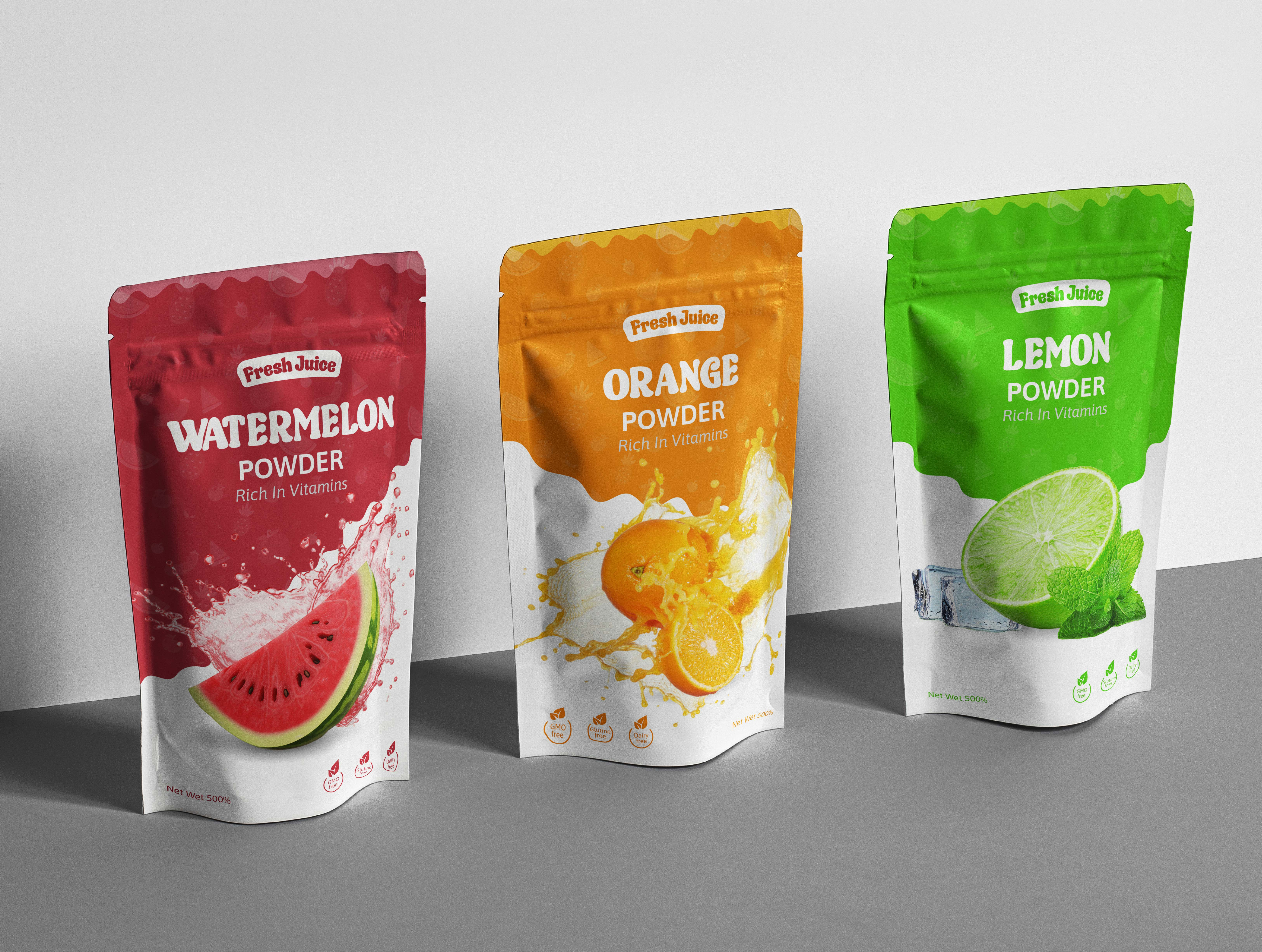 Colorful Modern Pouch Packaging Design branding label design package design packaging packaging design pouch pouch design pouch packaging pouch packaging design product packaging