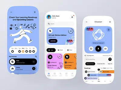 Learning OS - App design app app design application design e learning e learning app education learning mobile app mobile app design mobile app ui online education design ui