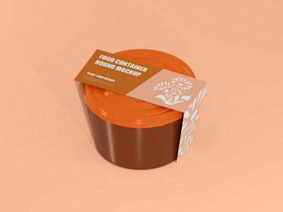 Plastic Food Container Mockup 3d 3d mockup branding desain design food drink graphic design illustration logo mockup mrfauzi realistic mockup showcase mockup vector
