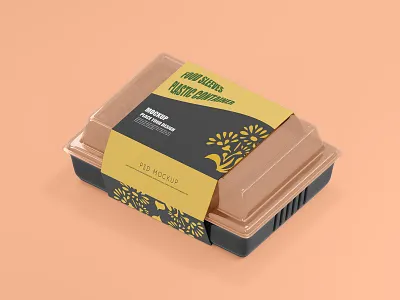 Plastic Box Transparent Food Container Mock-up 3d 3d mockup branding branding mockup desain design food drink food container graphic design illustration isolated logo mockup mrfauzi showcase mockup vector