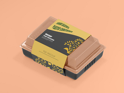 Plastic Box Transparent Food Container Mock-up 3d 3d mockup branding branding mockup desain design food drink food container graphic design illustration isolated logo mockup mrfauzi showcase mockup vector