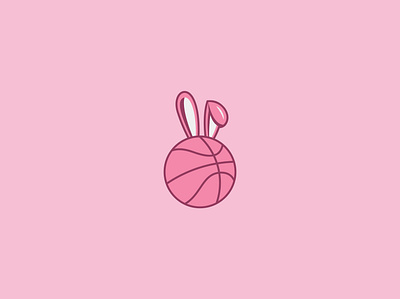 Basketball Logo basketball logo branding design graphic design illustration logo logo design logoinspiration rabbit logo vector