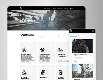 ATG | Website - Defense & emergency branding defense emergency figma ui user interface website
