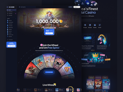 CHANCED - Landing Page Design betting casino casino design casino landing page casino platform casino site crypto crypto casino gambling design gambling landing page gambling site jackpot landing page lottery online casino design roulette slots staking