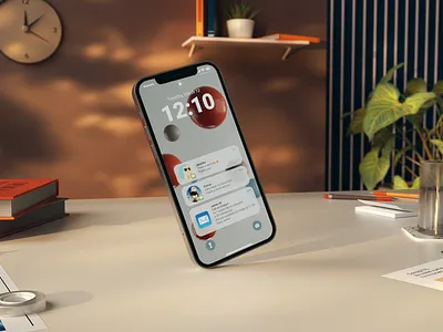 "Workplace" Phone 3d 3d art after effects c4d cinema4d design illustration motion design motion graphics phone ui