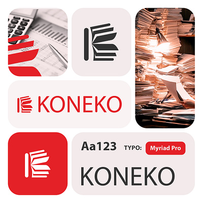 KONEKO — Accounting Services and Documents branding design graphic design illustration logo logo design logotype print design vector