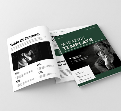 Fashion Magazine Template branding brochure business creative design fashion illustration layout magazine template
