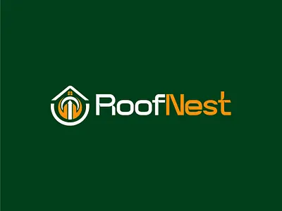 Real Estate Firm Logo Design building mark construction logo creative house logo logo logo design logo mark modern real estate real estate firm logo real estate logo roof logo design roofnest logo