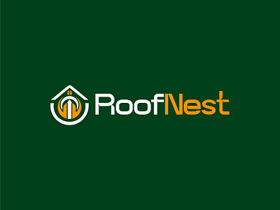 Real Estate Firm Logo Design building mark construction logo creative house logo logo logo design logo mark modern real estate real estate firm logo real estate logo roof logo design roofnest logo