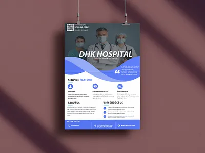 Hospital Flyer Design advertising branding doctor flyer design graphic design hospital flyer design promotor