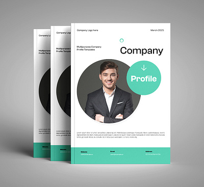 Company Profile Template branding brochure business company creative design illustration layout logo profile template ui