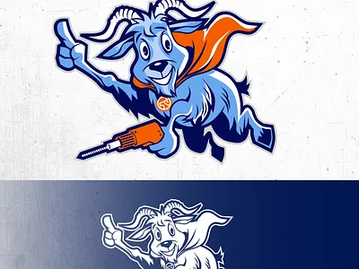 Goat handyman chipdavid dogwings drawing goat handyman vector