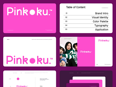 Pinkoku - Cute Photobox : Brand Guidelines blush pink brand assets brand book brand identity branding branding guideline dreamy design feminine girly design instagrammable kawaii aesthetic logo design logo guidelines minimal feminine modern pink pastel colors pink logo pink vibes style guide visual identity
