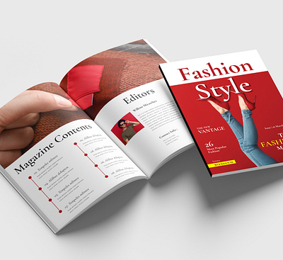 Fashion Lifestyle Magazine Template branding brochure business creative design fashion illustration layout magazine style template