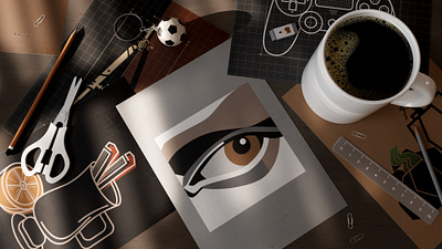 "Morning coffee" His 3d 3d art after effects c4d cinema4d coffee design graphic design illustration modeling motion design motion graphics still life texture