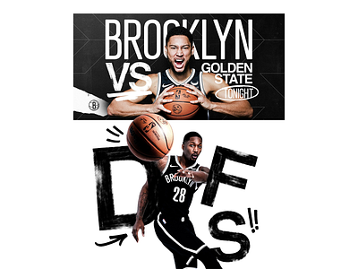 Basketball Matchup Poster Set basketball basketball matchup basketball player basketball poster brooklyn clean creative creative poster design golden state graphic design players poster poster design typo typography
