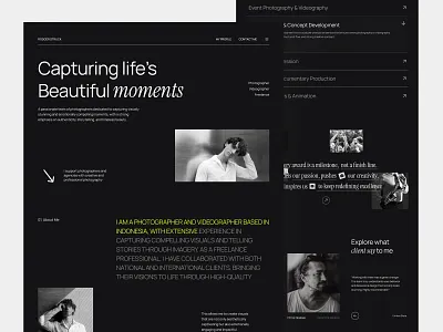 Personal Portofolio Website brutal design darkmode design clean personal personal website switch design ui ux webdesign