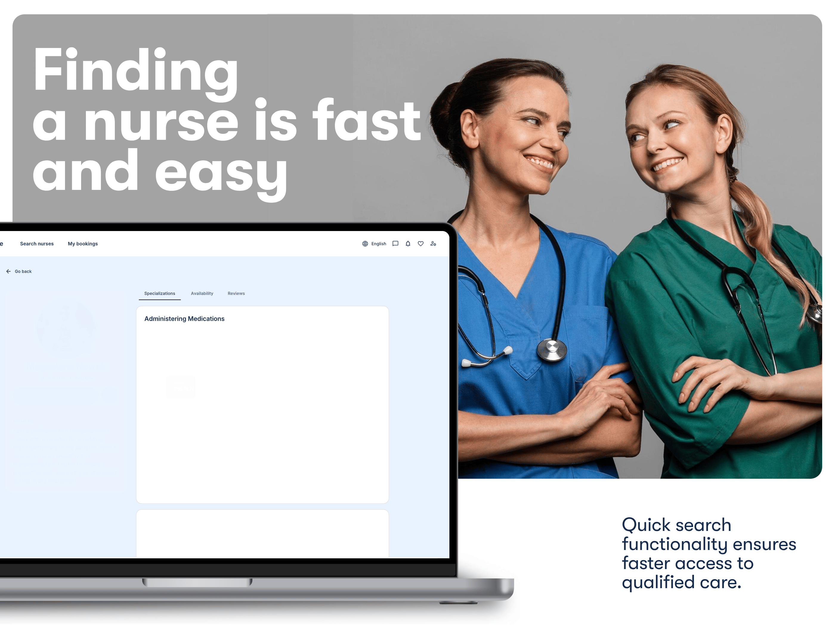 NurseTime appointment booking page app app design clean ui doctor figma graphic design health healthcare healthcare app k landing page medical app mobile app design patient patient app therapy ui uiux ux website