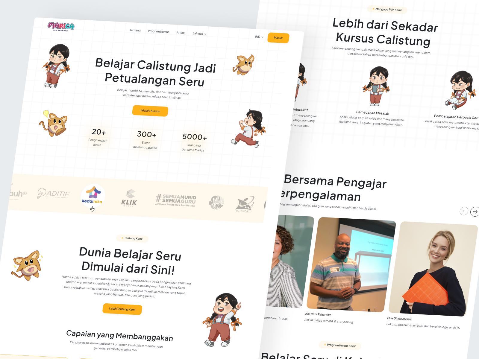 Literacy Course Website clean course dailyui design figma homepage illustration landing page literacy minimalist redesign simple ui ux web design website