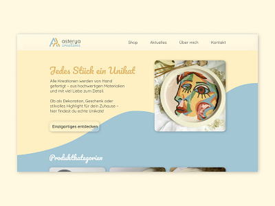 Handmade Product Website Design branding graphic design handmade landingpage logo minimaldesign portfolio ui webdesign website