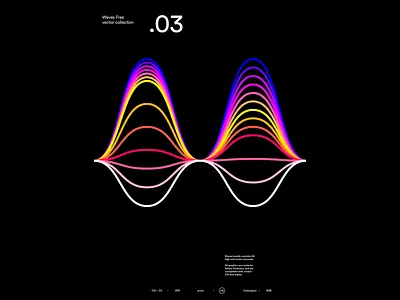 Waves Free Vector Collection Preview clean clean design color contast colorful contrast creative design dynamic dynamic design dynamic waves free vector graphic design minimalist modern motion graphics vector waves