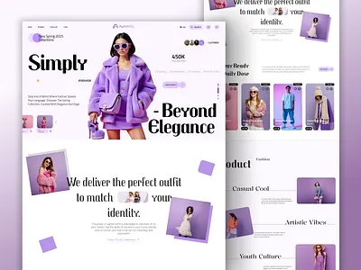 🎀 Spring '25 Fashion UI – Where Style Meets Personality business development ecommerce fashion figma graphic design modern trendy ui uiux wordpress