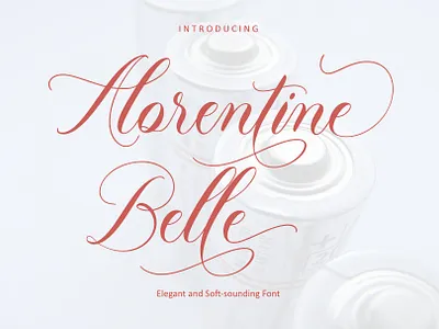 Alorentine Belle Font alorentine belle branding design florentine font graphic design handwritten illustration script