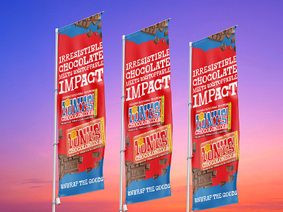 Banner Design for Chocolate Brand banner brand chocolate cpg flag food out of home snack