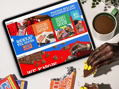 Web Design for Chocolate Brand brand chocolate cpg snack ui web web design