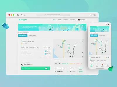 Delivery Tracking System delivery tracking responsive design ui ux