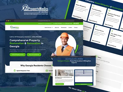 Property Medics of Georgia - New Website Design & Build design ui ux web design