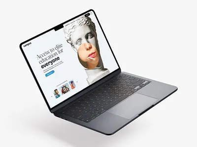 Campus Landing Page brand identity brand messaging brand strategy branding hero section identity landing page logo mark negative space symbol ui ui design visual identity webdesign website design