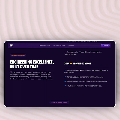 Landing Page Design corporate design development engineering framer fresh homepage landing page modern web design website