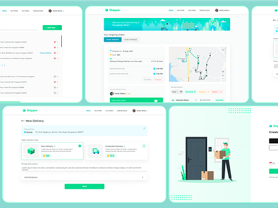 Delivery Tracking parcel tracking tracking ui ux web