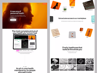 Personal Health Platform Website clean layout design platform platform design platform website superpower superpower platform ui ui design user experience user interface uxui web web design website website desugn