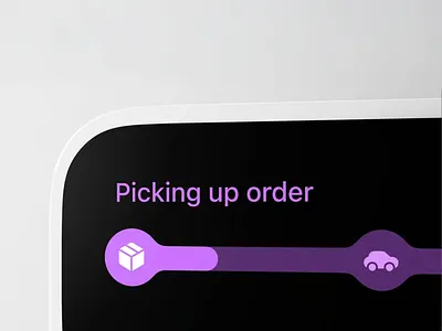 Order Tracking Progress UI app design minimalist mobile mobile ui order orrder tracking picking up order process service simple tracking process ui design user experience user friendly user interface ux design uxui