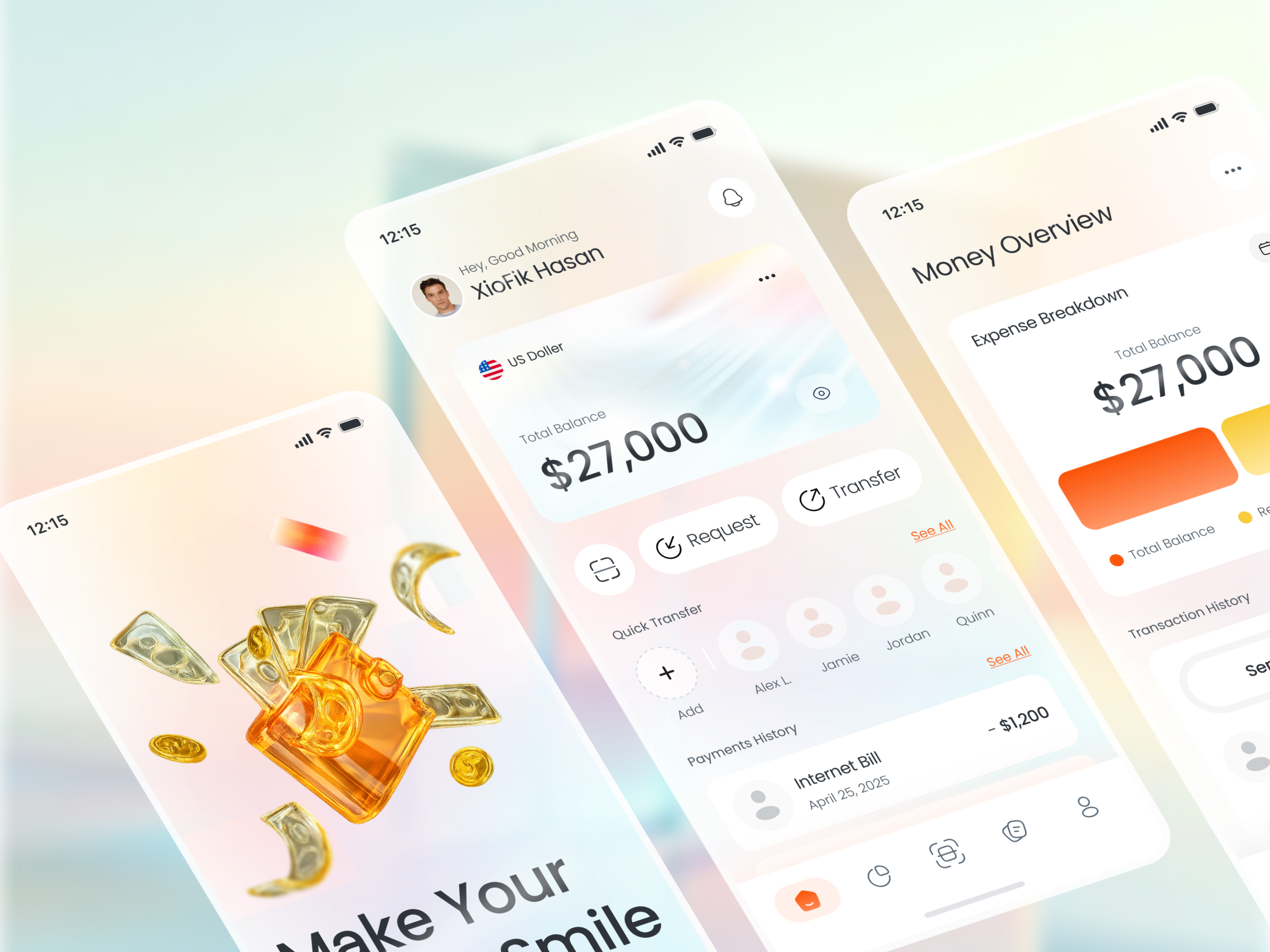 Mobile Banking App UI Image 3