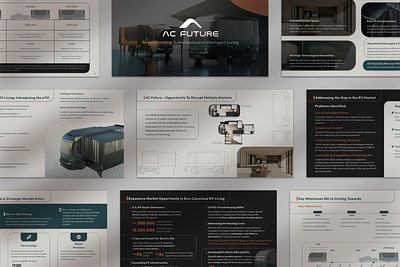 Luxury Electric RV Pitch Deck automotive pitch deck creative figma google slides graphic design keynote luxury pitch deck pitch deck presentation powerpoint rv pitch deck slides sustainable pitch deck