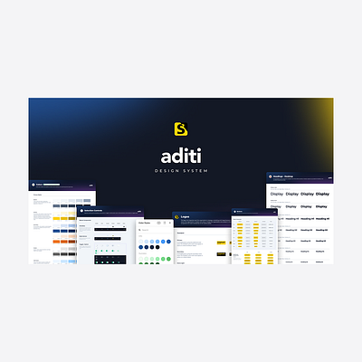 Aditi Design System aditi atomic design branding design system product design security technology ui ux