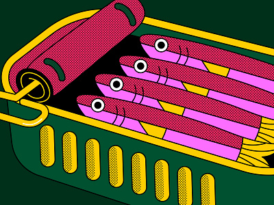 Unsplash | Close up 2d artwork colorful digital illustration freelance illustrator graphic design illustration illustrator isometric sardine sardines vector vector illustration