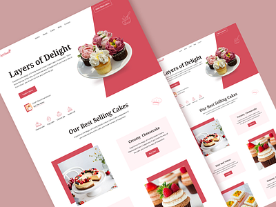 Artisan – Cake Shop Landing Page Design design graphic design typography ui ux web design