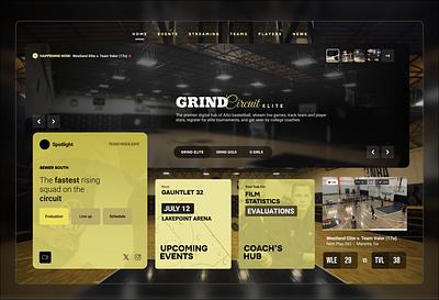 Elite AAU Basketball - Circuit Concept branding design graphic design illustration ui ux