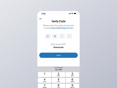 Verify Code Mobile App Ui app graphic design mobile scren ui verify code verify code app verify code dashboard verify code design verify code details verify code experience verify code interface verify code mobile verify code option verify code page verify code screen verify code setting verify code ui verify code view verify code widget