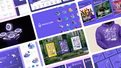10 years of Heroic Labs 3d branding game architecture games gaming graphic design heroic labs illustration logo ui web design website