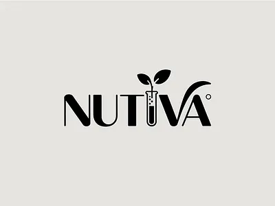Minimalist Logo Design for Nutiva Premium Wordmark with Botanica branding design graphic design illustration logo logo design typography ui ux vector